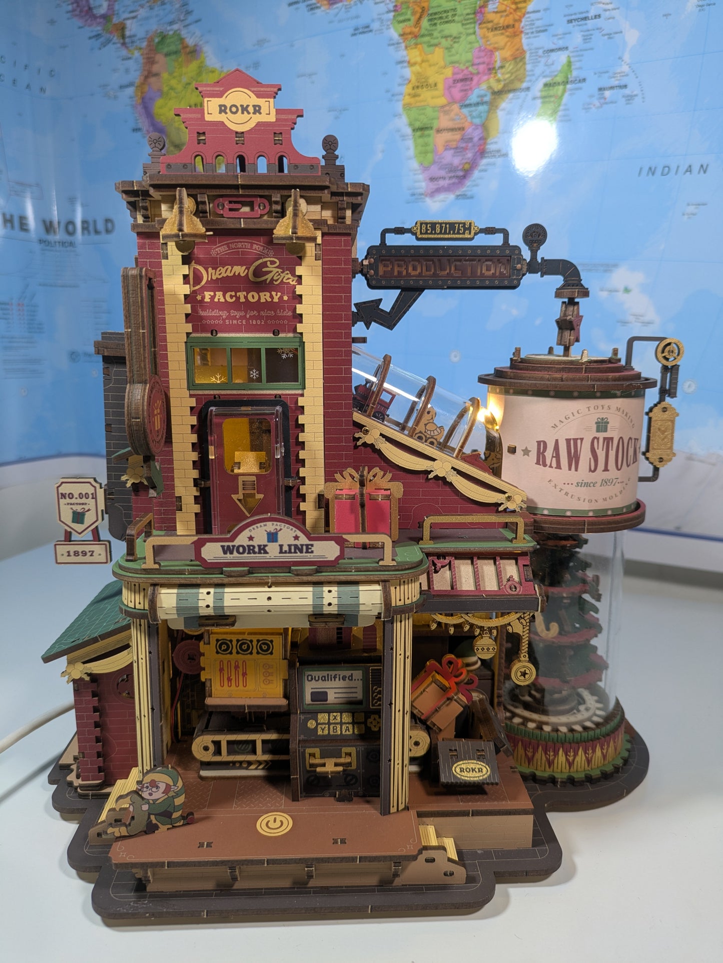 Robotime Rokr Dream Gift Factory Puzzle 3D en bois, boîte à musique.