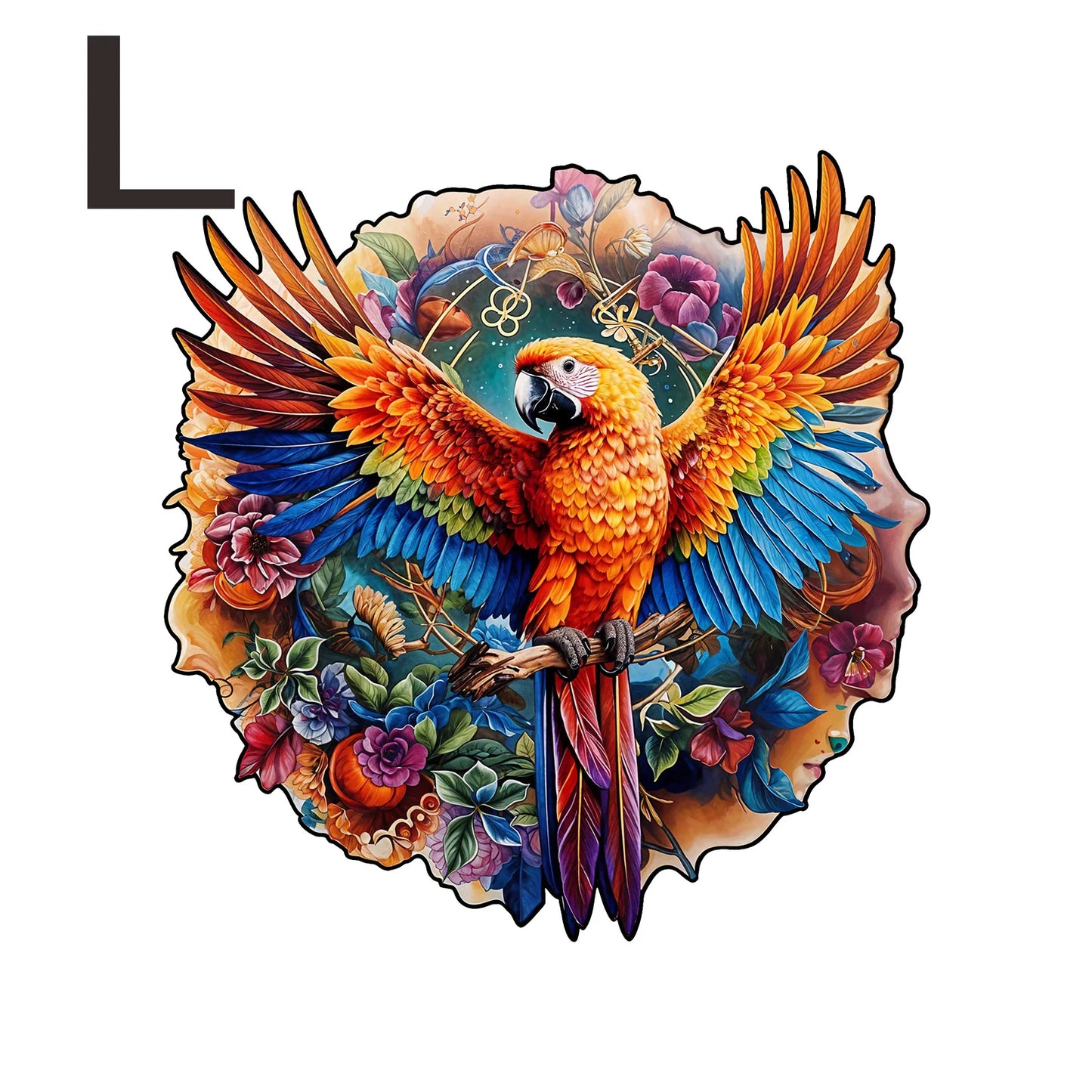 Perroquet à motif unique