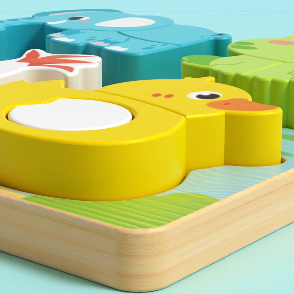 Puzzle éducatif style dessin animé