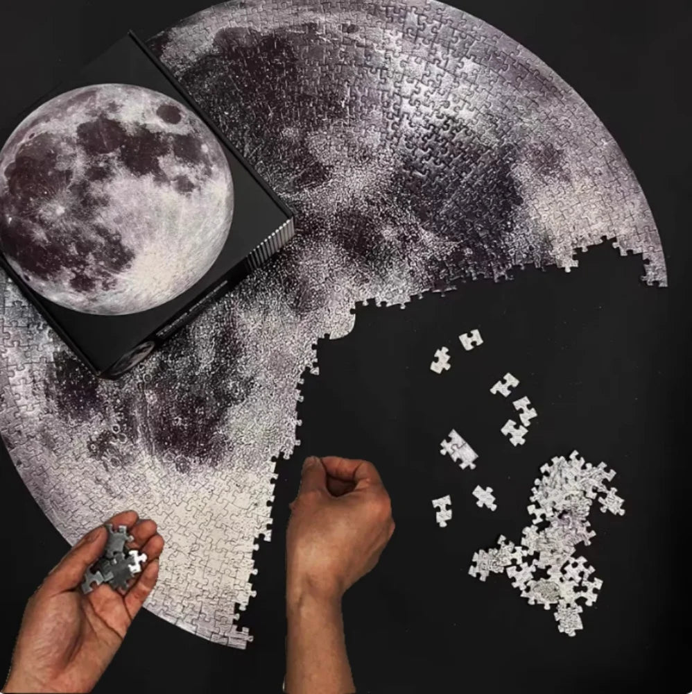 Puzzle 1000 pièces lune géante