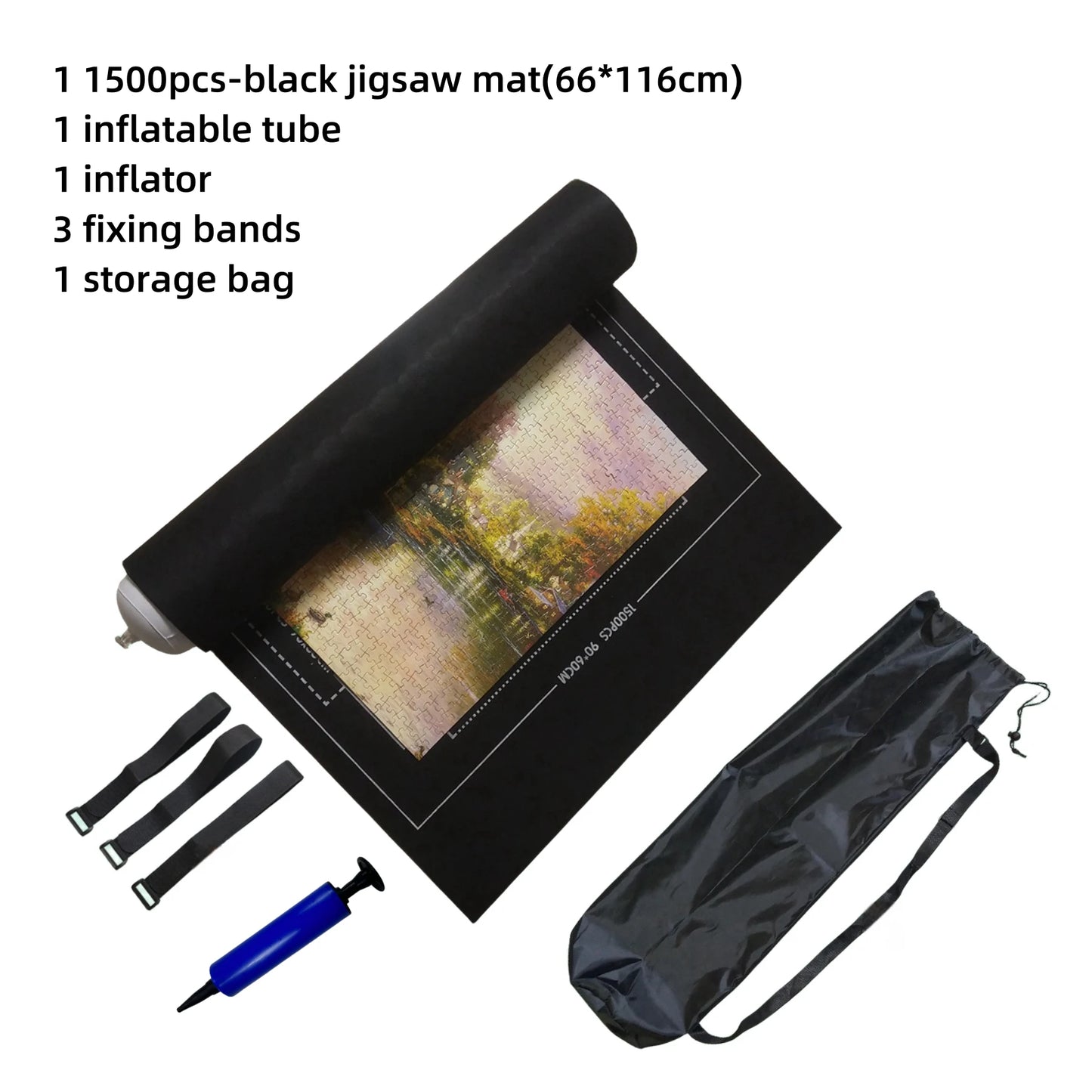 Tapis de puzzles portable à enrouler grand format 1500, 1000, 500
