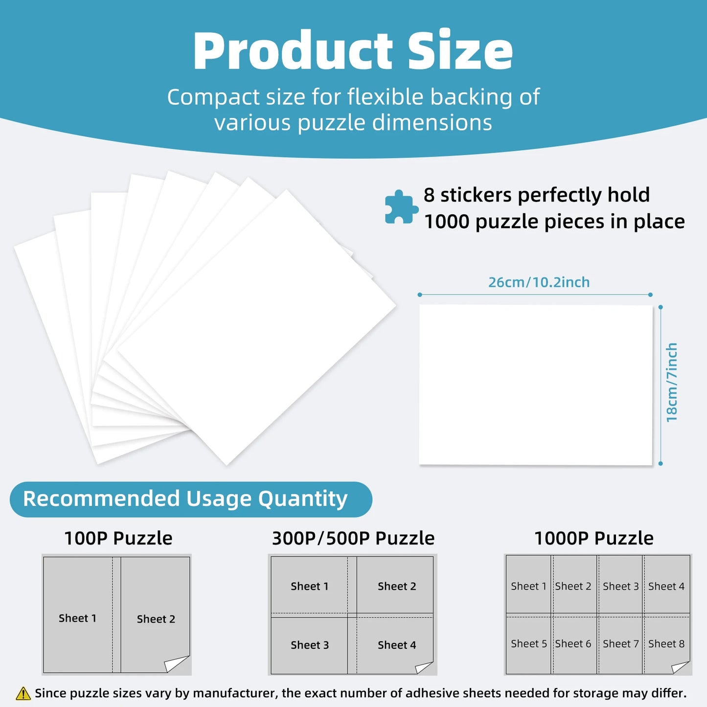 Feuille de collage de puzzle