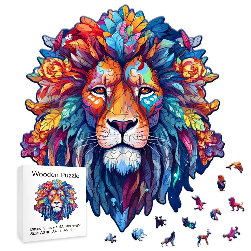 Lion coloré