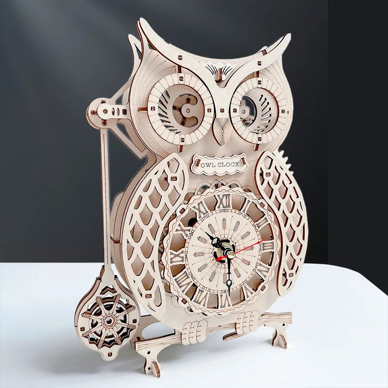 Horloge hibou 3d