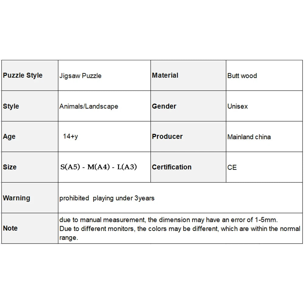 Chat coloré aux pièces en forme d'animaux