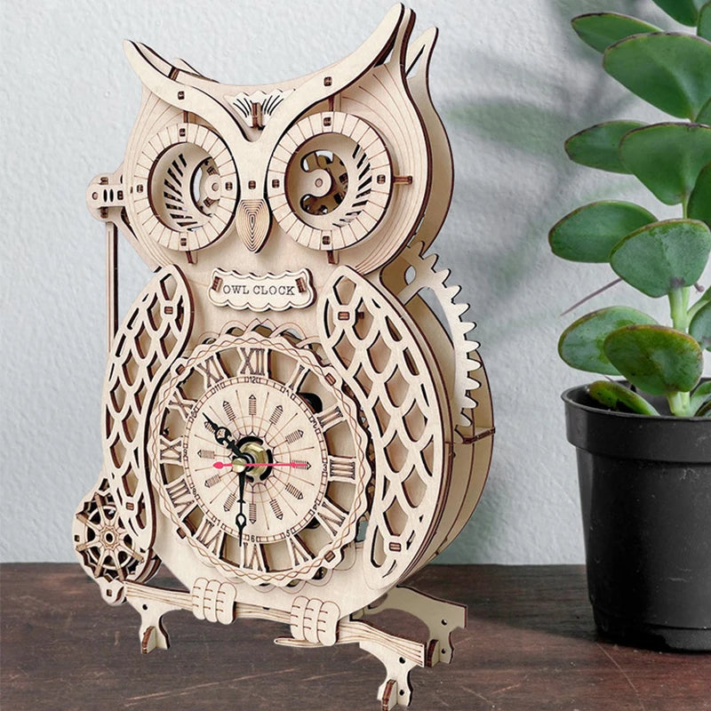 Horloge hibou 3d