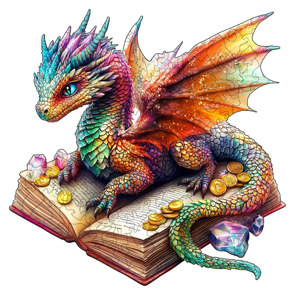 Dragon sur un livre