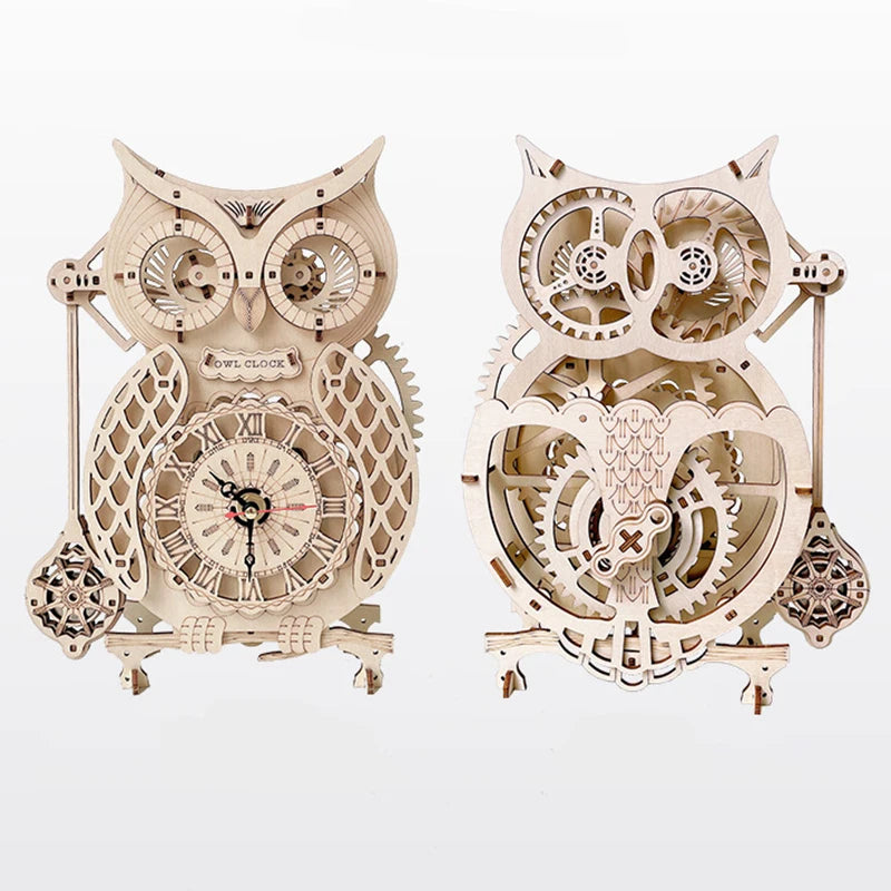 Horloge hibou 3d