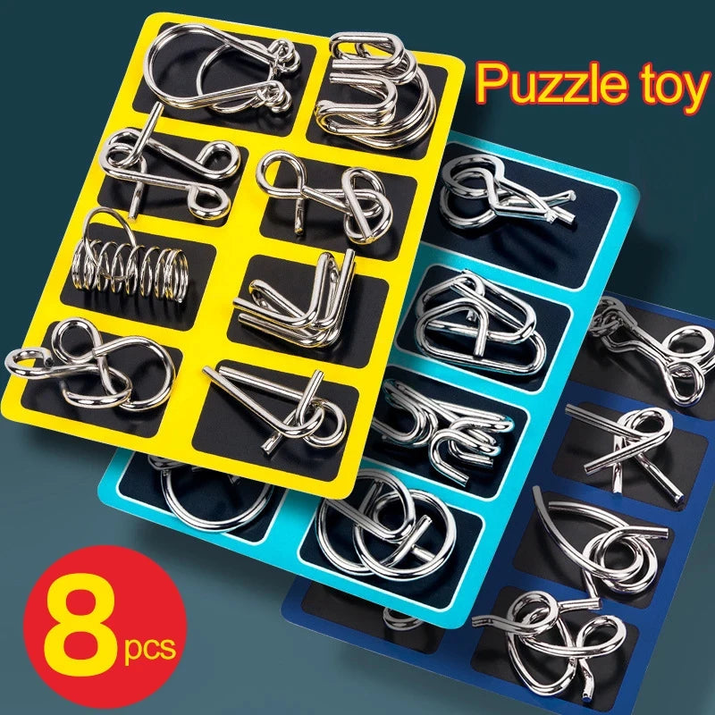 8 puzzles fils métalliques
