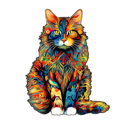 Puzzle de chat à motif unique