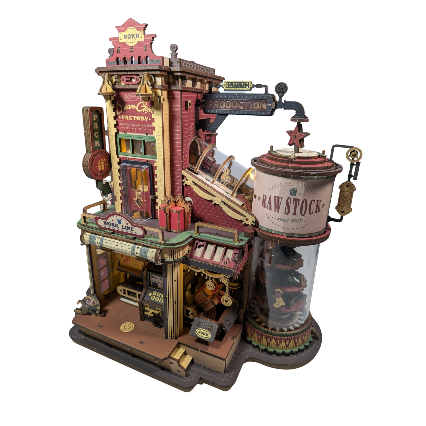Robotime Rokr Dream Gift Factory Puzzle 3D en bois, boîte à musique.