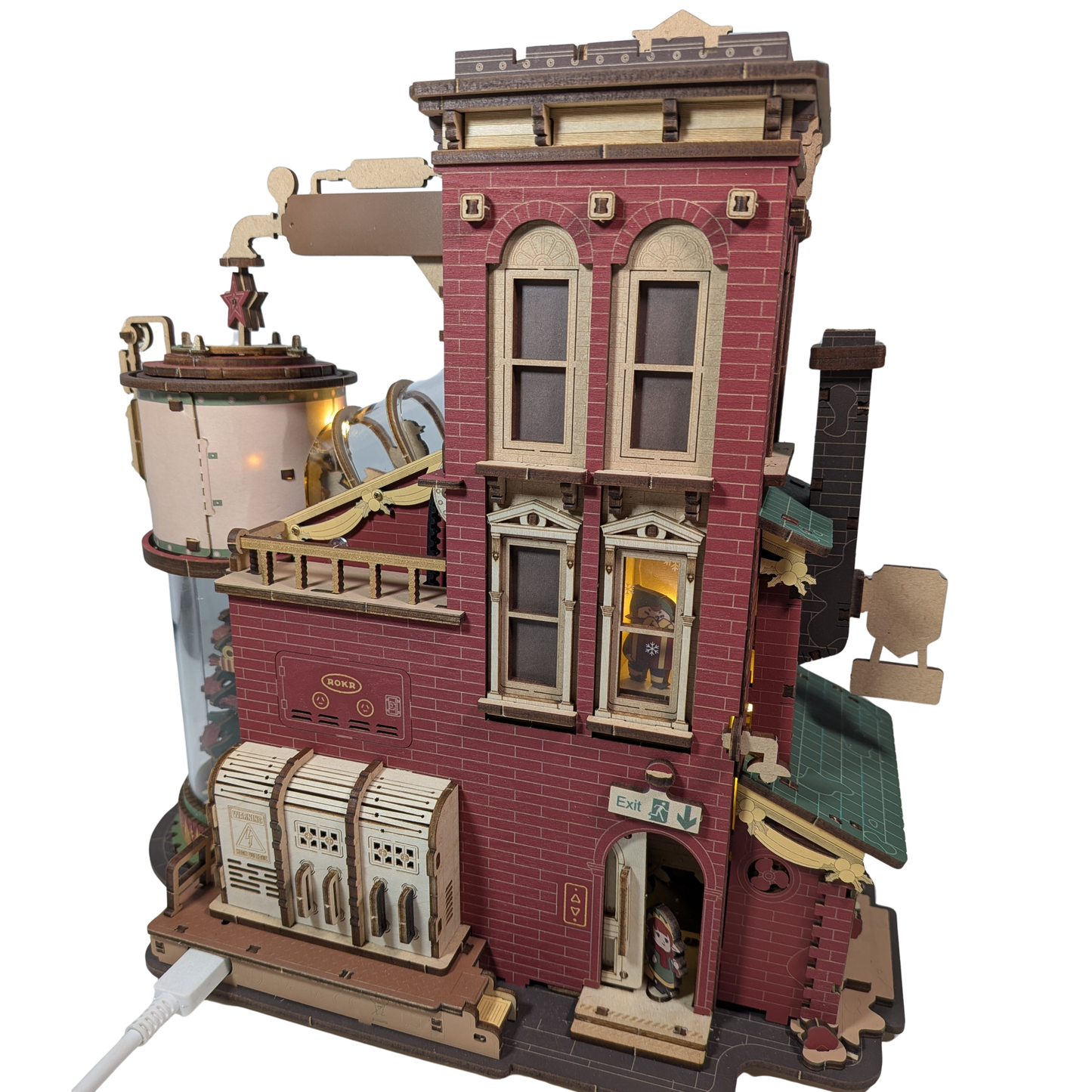 Robotime Rokr Dream Gift Factory Puzzle 3D en bois, boîte à musique.